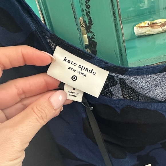 Kate Spade x Target Blue and Black Floral One-Shoulder Jumpsuit NWT - Picture 2 of 7